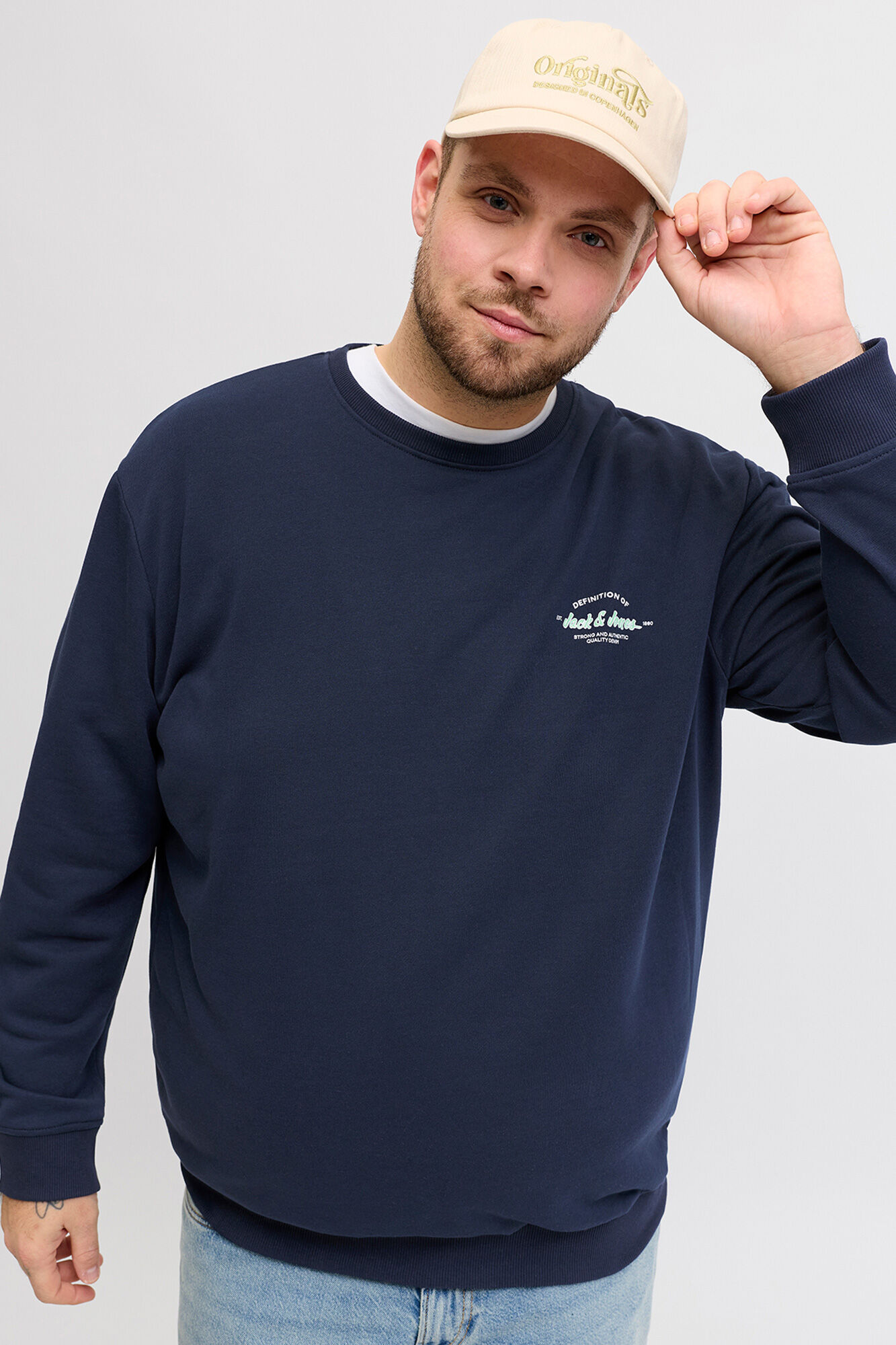 Jack & Jones PLUS Sudadera b&aacute;sica manga larga