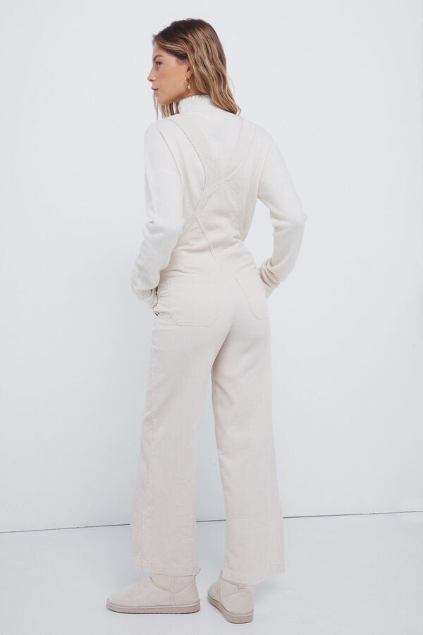 Springfield Macac&atilde;o de veludo cotel&ecirc; cru