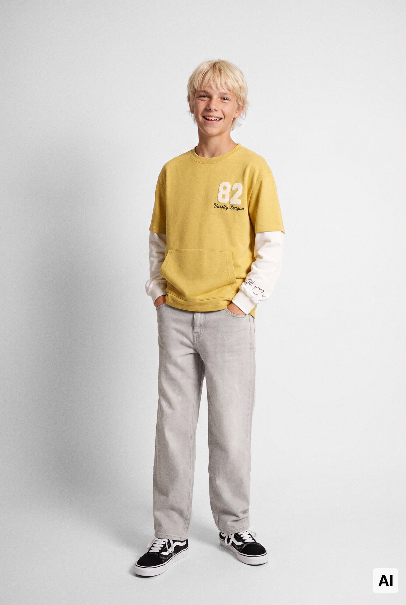 Springfield Kids Sweatshirt de manga dupla para menino