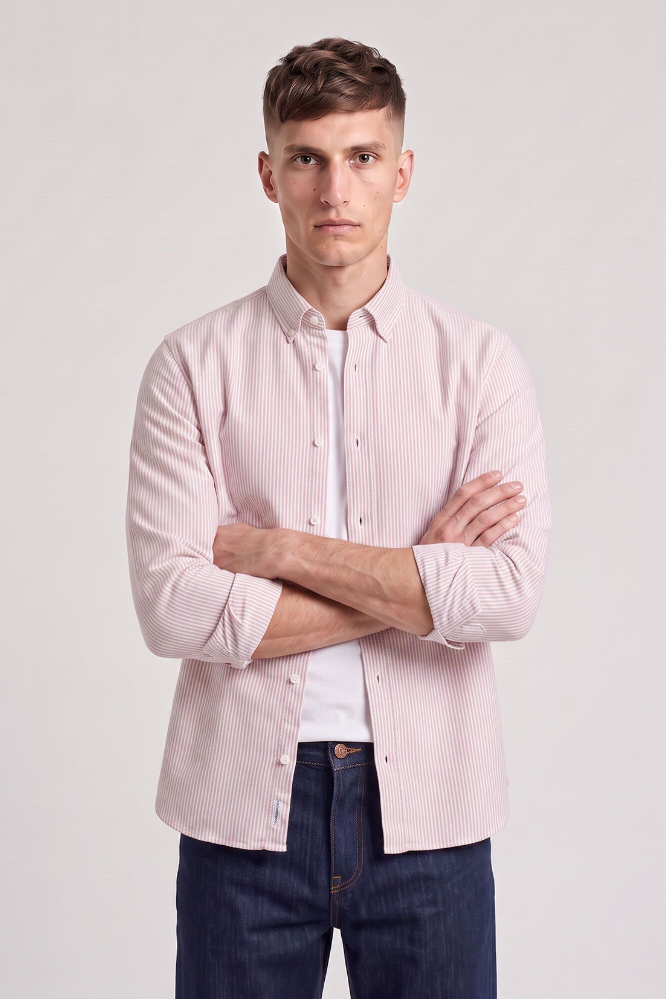 Jack & Jones Camisa Oxford 100% algod&atilde;o