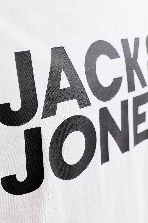 Jack & Jones T-shirt de manga curta com logo branco