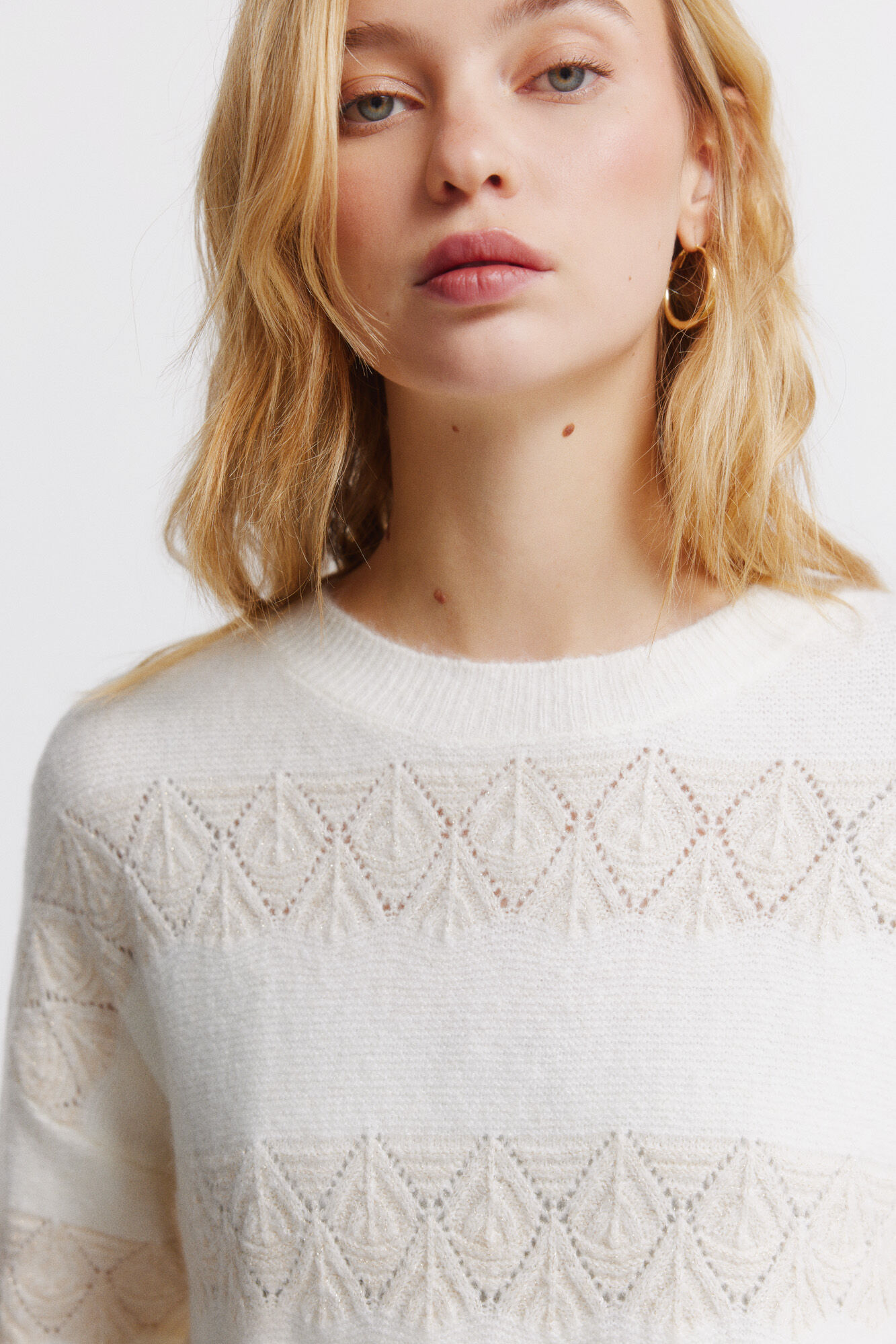 Springfield Jersey pointelle rayas lurex