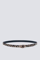 Springfield Cinto com estampado animal e fivela oval cru