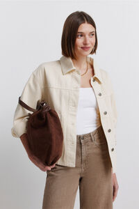 Springfield Chaqueta denim oversized color