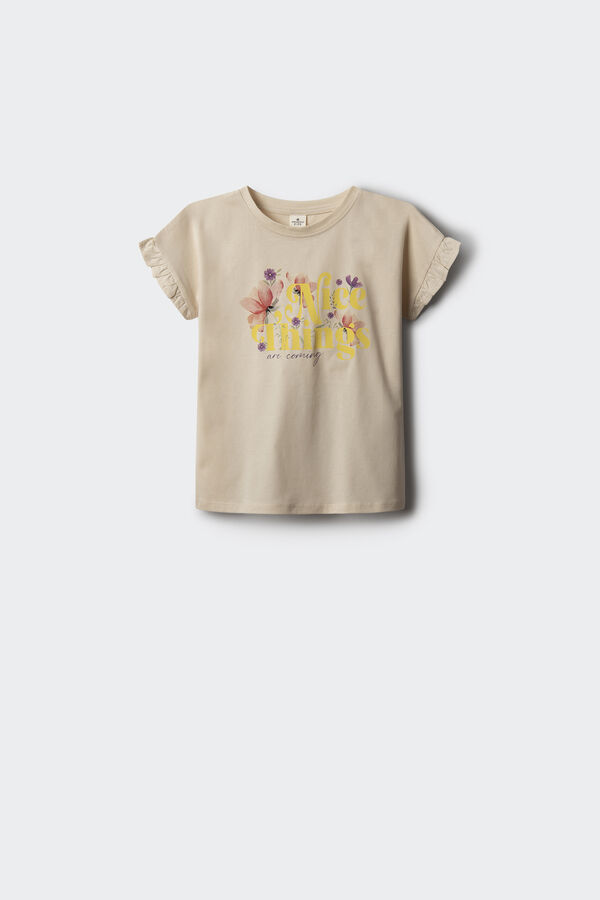 Springfield Kids Camiseta de menina Nice Things branco