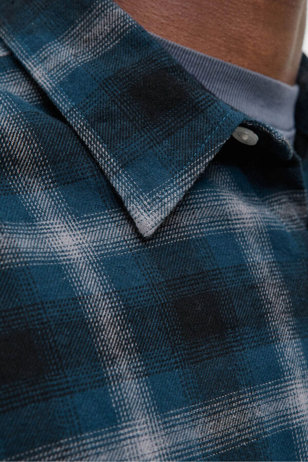 Jack & Jones Camisa xadrez azul