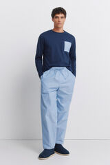 Springfield Pijama comprido riscas azul