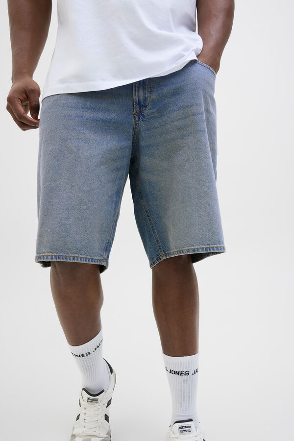 Jack & Jones PLUS Shorts denim PLUS com ajuste folgado azul