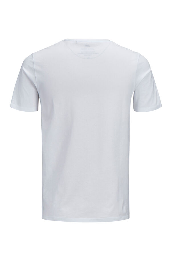 Jack & Jones Camiseta manga corta logo blanco