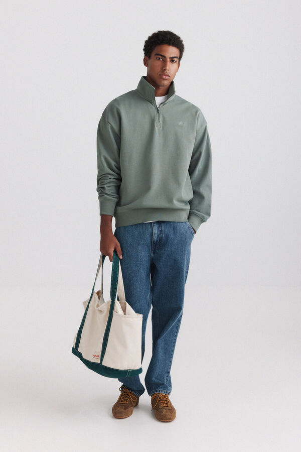 Springfield Sweatshirt gola camionista verde