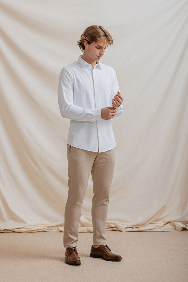 Celopman Camisa elástica com haste branco