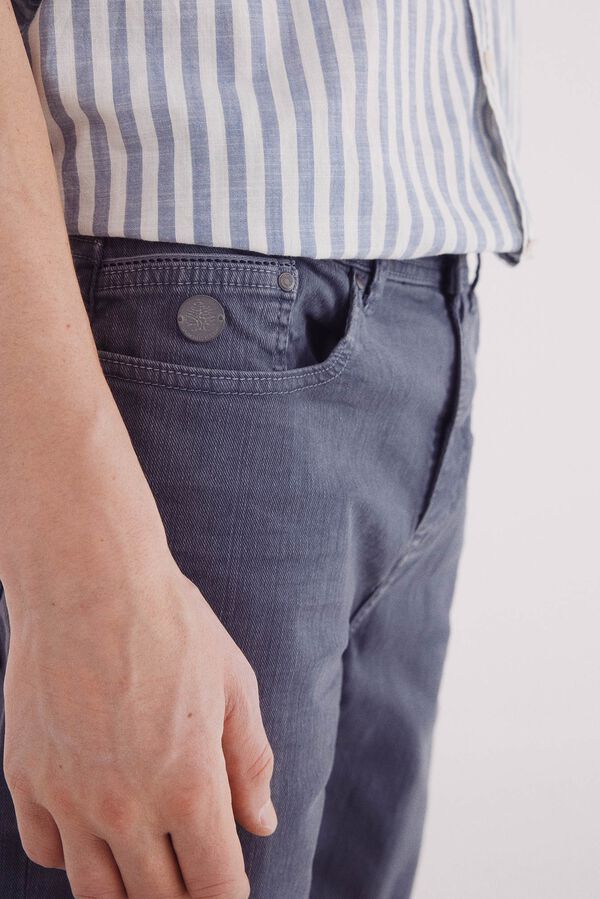 Springfield Bermuda washed color slim fit blue