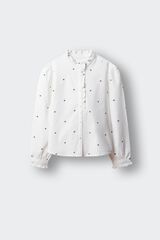 Springfield Kids Blusa oxford menina bege
