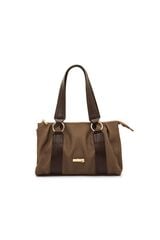 MTNG Mala tote bag com detalhes met&aacute;licos cru