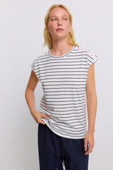 Springfield T-shirt crochet ombro branco
