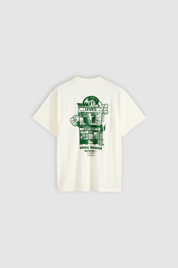 Levi's T-shirt de manga curta bege
