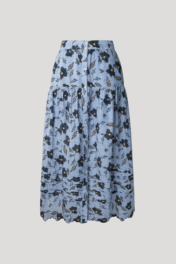 Pepe Jeans Enodia Midi Skirt blue