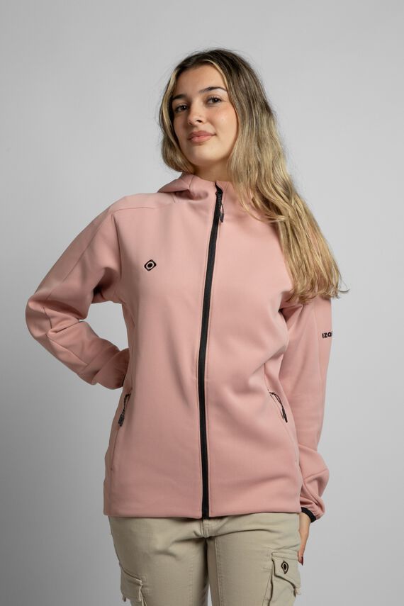 Sudadera elástica con cremallera