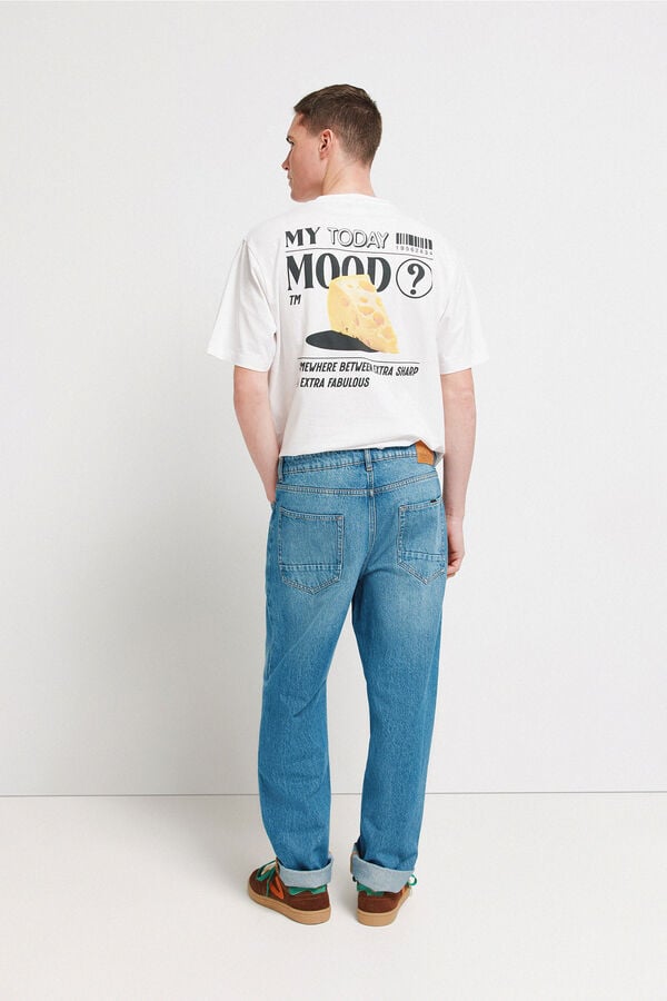 Springfield Jeans lavado medio straight fit azul