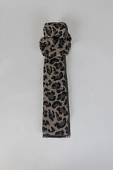System Action lenço jacquard preto
