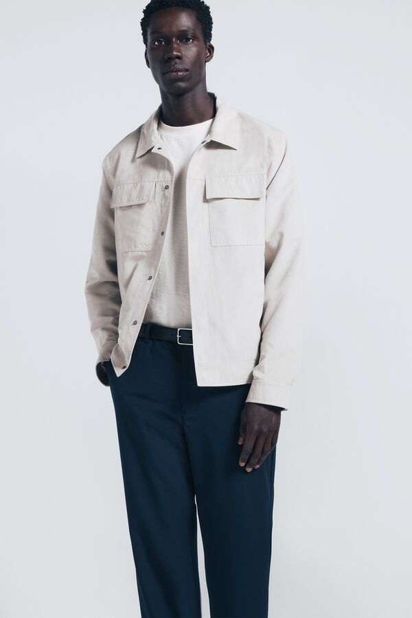 Springfield Calça calças chino estruturada Paul azul