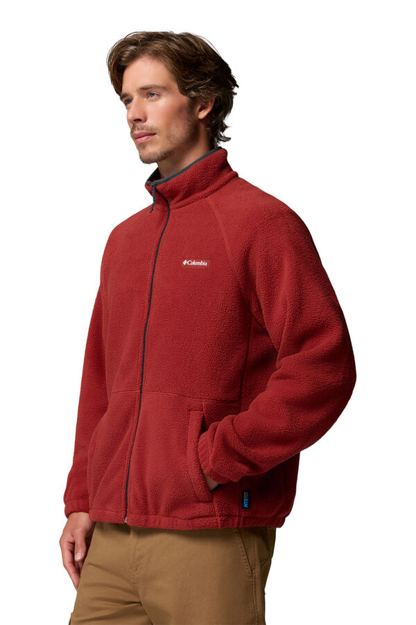 Columbia Forro polar texturizado vermelho