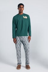 Springfield Pijama largo Bob Esponja verde