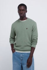 Springfield Camisola estrutura Natal verde