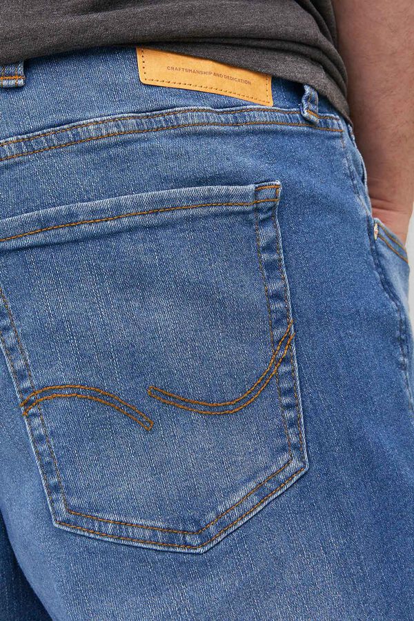 Jack & Jones PLUS Jeans corte recto cinco bolsillos azul