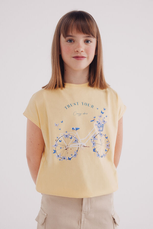 Springfield Kids T-shirt bicicleta menina estampado