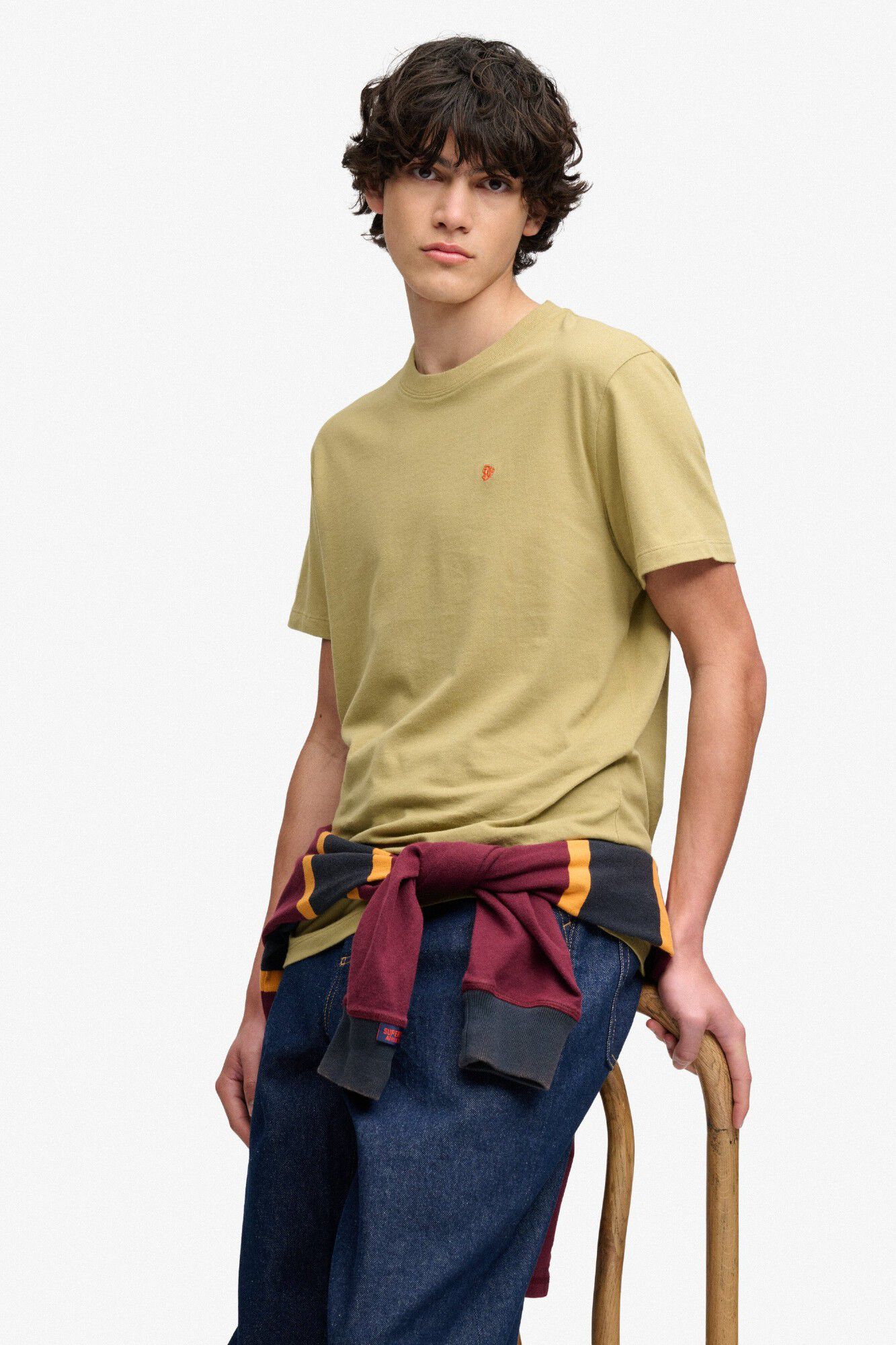 Superdry T-shirt slim manga curta