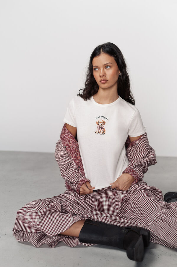 High Spirits Waggy T-shirt grey