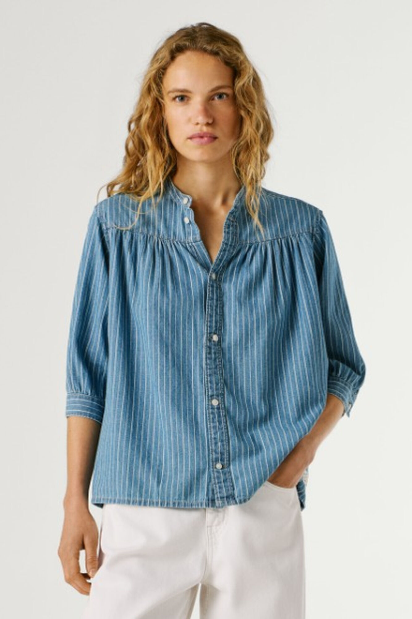 Pepe Jeans Camisa leve de ganga