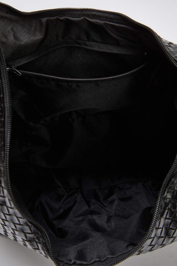 Trendyol Mala tote bag com n&eacute;cessaire preto