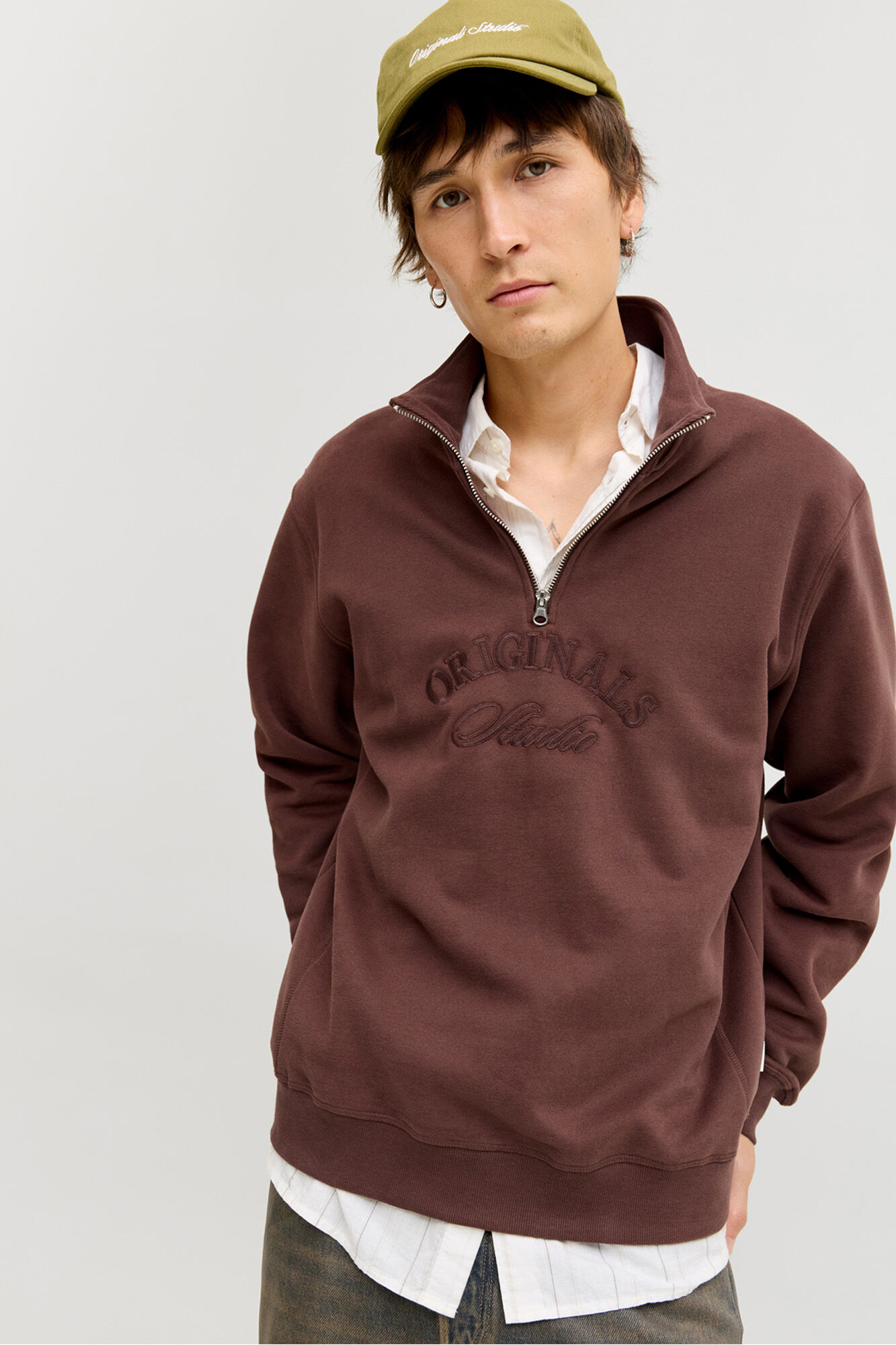 Jack & Jones Sudadera cuello cremallera