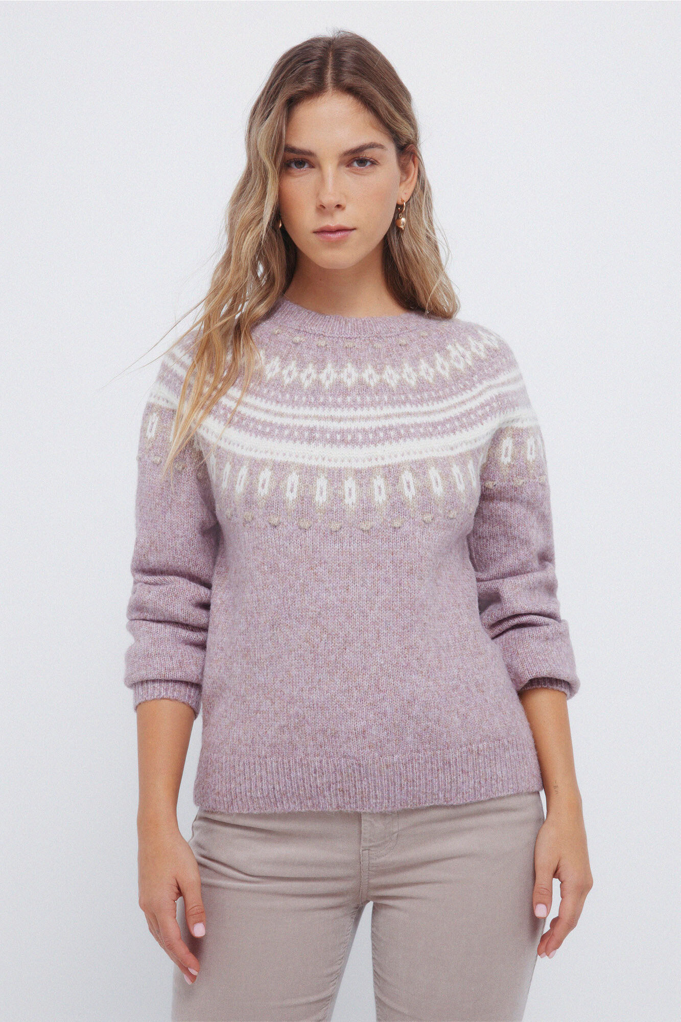 Springfield Camisola com detalhes jacquard