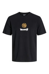 Jack & Jones Camiseta regular fit estampada negro