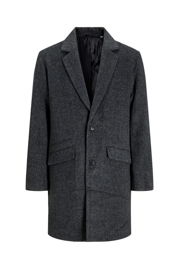 Springfield Lapel collar coat grey mix