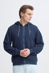 Blend Sweatshirt piqu&eacute; com capuz azul