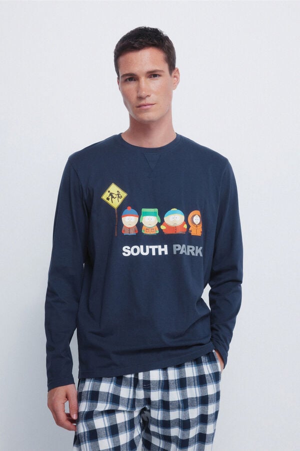 Springfield Pijama Comprido South Park azul