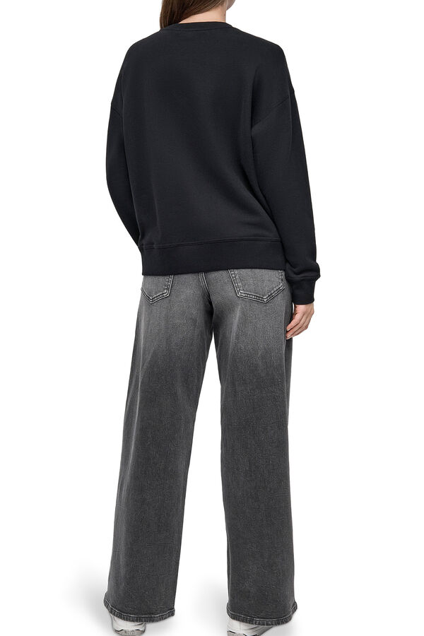 DKNY Sweatshirt com logo DKNY preto