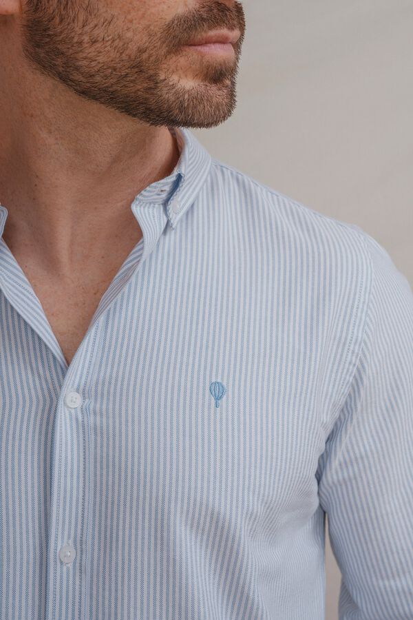 Celopman Camisa oxford azul