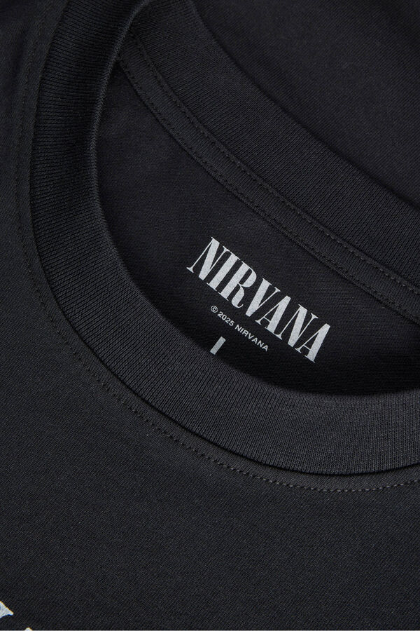 Jack & Jones T-shirt Nirvana preto