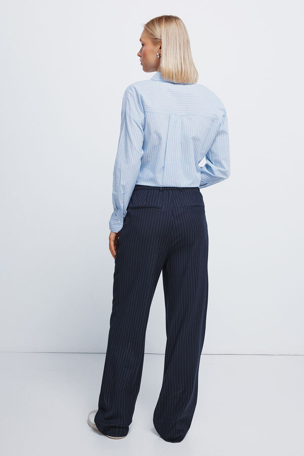 Springfield Trousers with elastic waistband blue