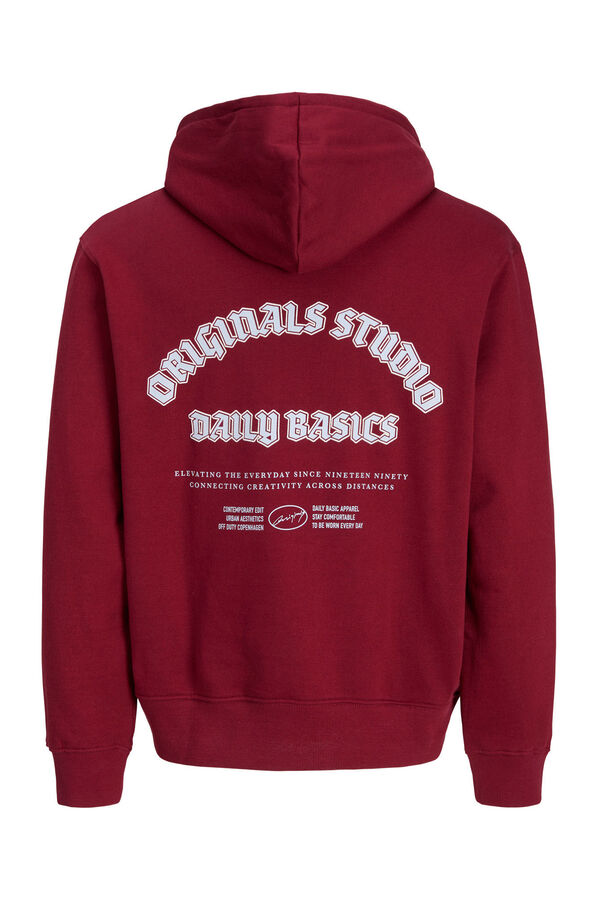 Jack & Jones Hood studio sweatshirt red