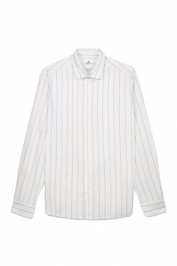 Springfield T-shirt popelina riscas azul