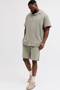Jack & Jones PLUS Bermuda loose fit em algod&atilde;o