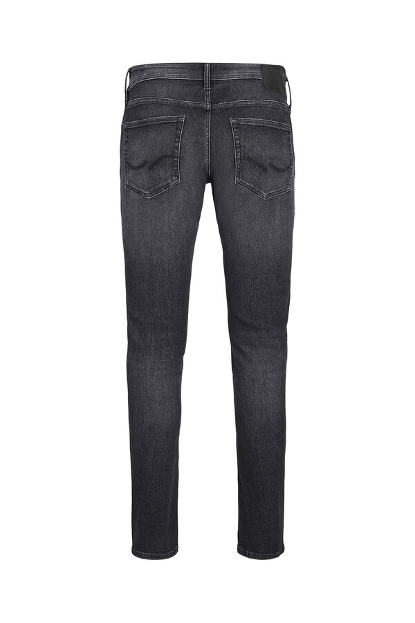 Jack & Jones PLUS Cal&ccedil;a jeans de corte reto e cinco bolsos preto