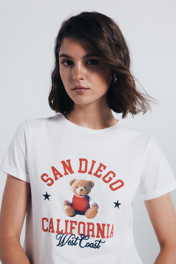 Springfield camiseta gráfica americana vison