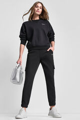DKNY Sweatshirt sem capuz preto